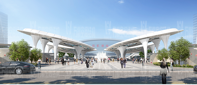 萬豪2020第19標(biāo)-滬通鐵路張家港站地方配套工程站前西側(cè)旅客集散區(qū)蝴蝶造型天幕工程 萬豪2020第19標(biāo)-滬通鐵路張家港站地方配套工程站前西側(cè)旅客集散區(qū)蝴蝶造型天幕工程