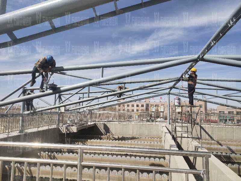 格爾木工業(yè)園污水池異型鋼結(jié)構(gòu)項(xiàng)目 格爾木工業(yè)園污水池異型鋼結(jié)構(gòu)項(xiàng)目