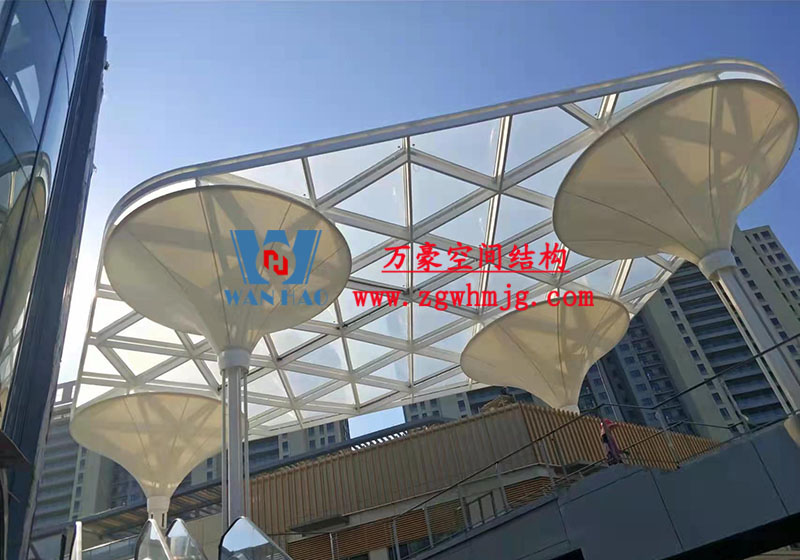 臺(tái)州大板橋ETFE氣枕天幕項(xiàng)目完工 臺(tái)州大板橋ETFE氣枕天幕項(xiàng)目完工