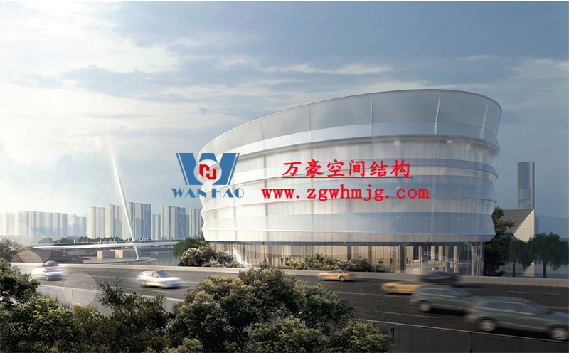 紹興國際會(huì)展中心PTFE網(wǎng)格織物幕墻項(xiàng)目