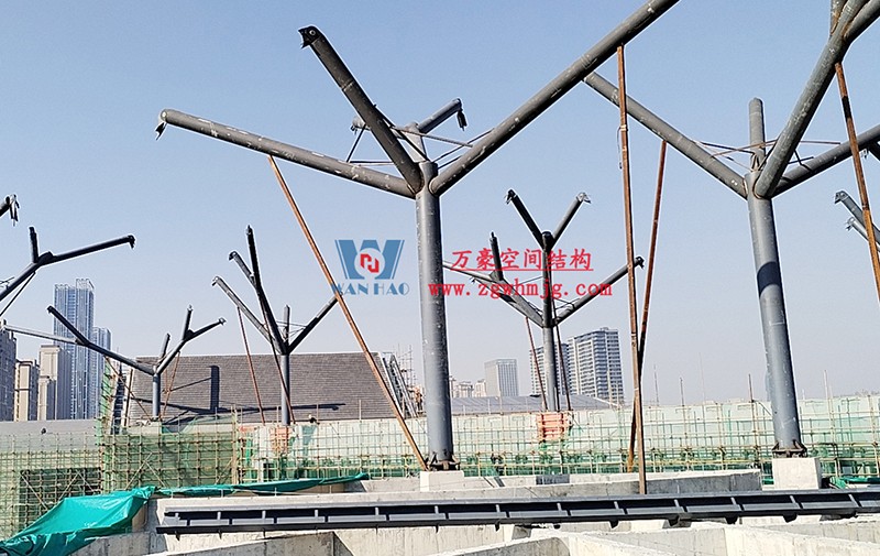 合肥文一塘溪津門天幕鋼結(jié)構(gòu)及ETFE氣枕膜工程施工進(jìn)度 合肥文一塘溪津門天幕鋼結(jié)構(gòu)及ETFE氣枕膜工程施工進(jìn)度