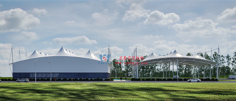 萬豪2023第6標-溫州惠民路西側(cè)綠地球場鋼膜結(jié)構(gòu)工程