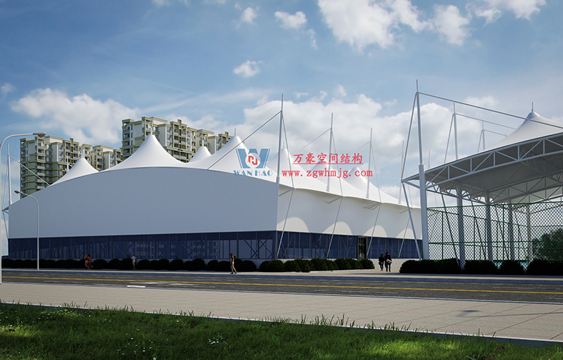 萬豪2023第6標-溫州惠民路西側(cè)綠地球場鋼膜結(jié)構(gòu)工程