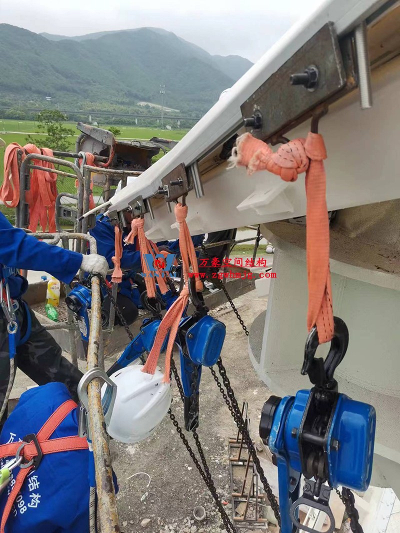 萬豪2023第8標-數智農業(yè)產業(yè)園先行啟動區(qū)塊項目設計施工總承包-瞭望塔膜結構工程