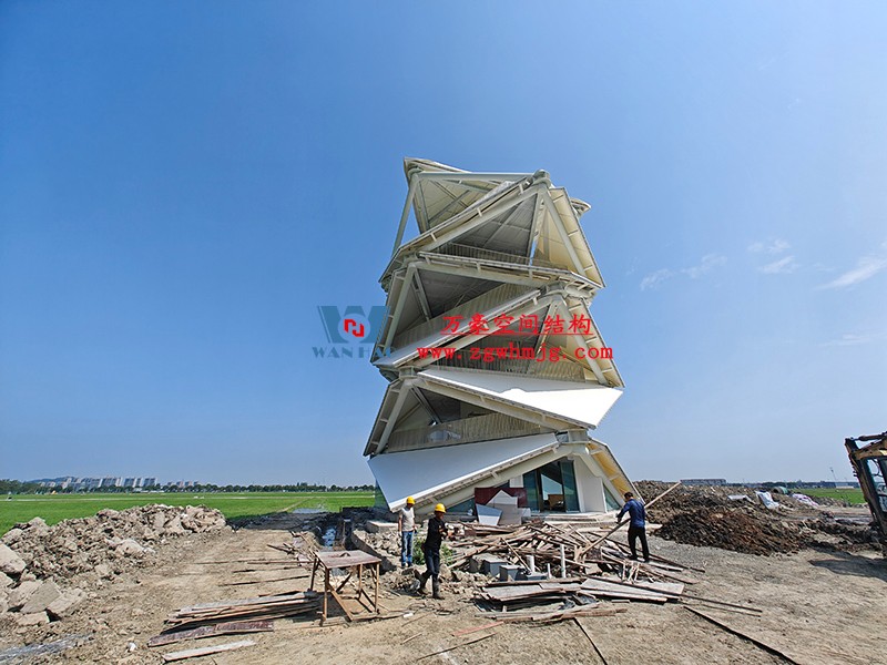 數智農業(yè)產業(yè)園先行啟動區(qū)塊項目設計施工總承包-瞭望塔膜結構工程