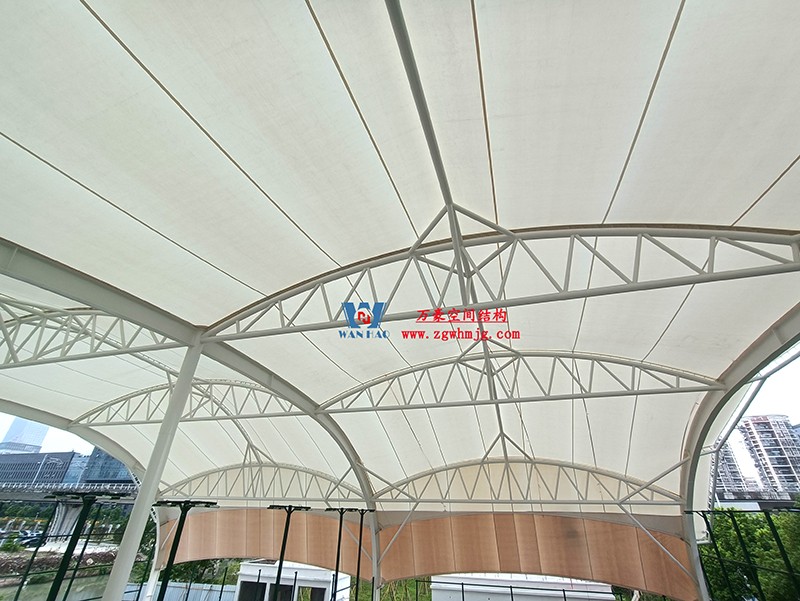 溫州惠民路西側(cè)綠地球場鋼膜結(jié)構工程