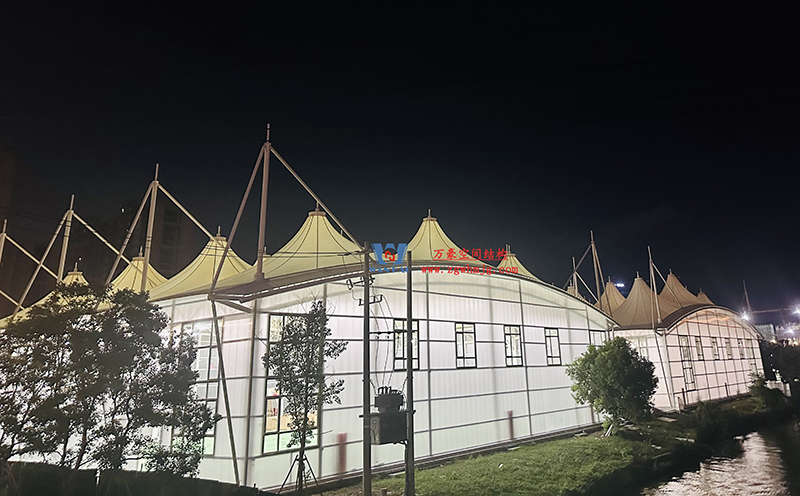 溫州惠民路西側(cè)綠地球場鋼膜結(jié)構工程