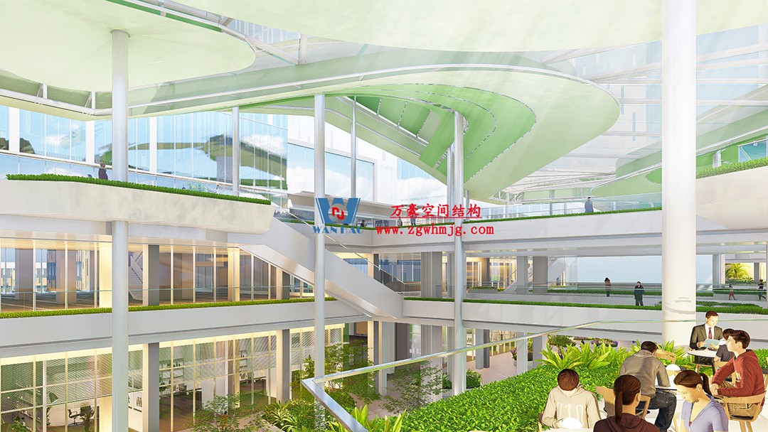 博多森谷項目中庭etfe膜結(jié)構(gòu)工程