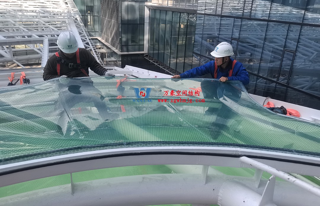 萬豪—杭州博多森谷ETFE氣枕連廊天幕項目迎來新進(jìn)展