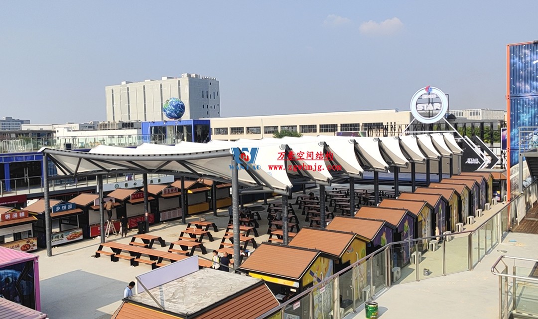 有骨骼、有皮膚的PTFE膜結構建筑