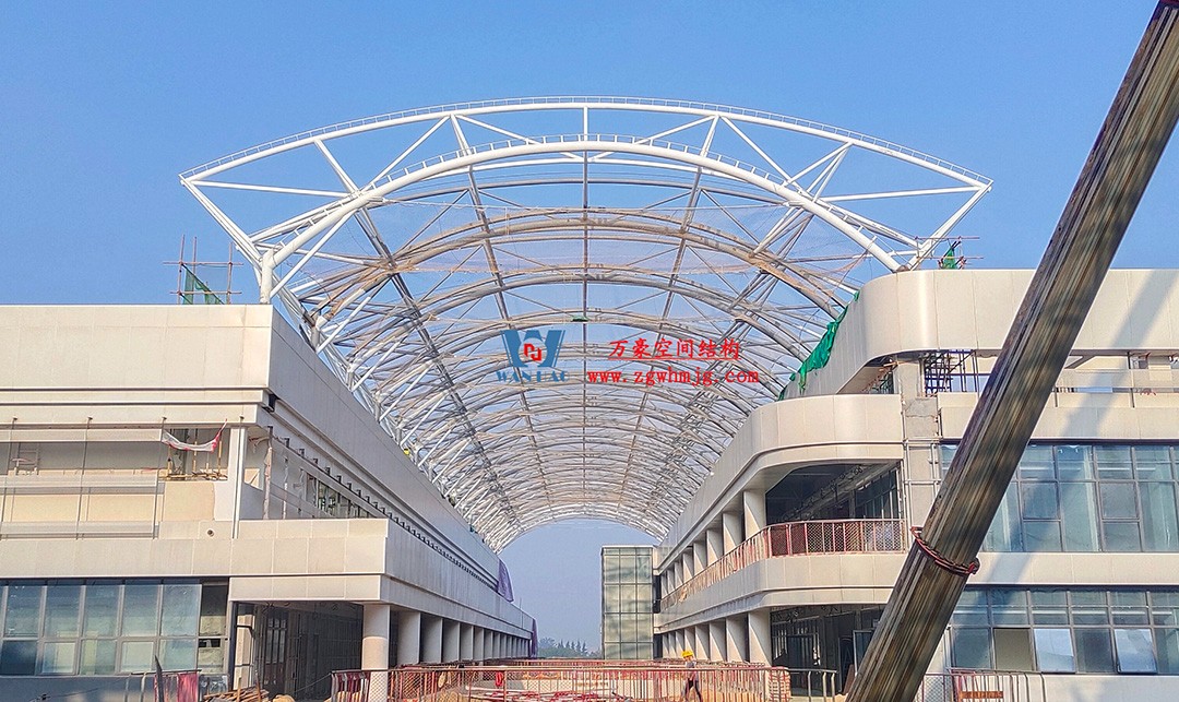 工程進度全速推進，PTFE膜材張拉在即！