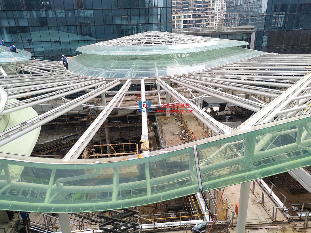 博多森谷項(xiàng)目中庭鋼膜結(jié)構(gòu)工程 博多森谷項(xiàng)目中庭鋼膜結(jié)構(gòu)工程