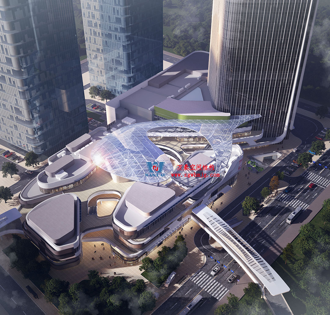 組合型創(chuàng)意消費(fèi)空間|紹興華發(fā)金融活力城ETFE膜結(jié)構(gòu)商業(yè)天幕 組合型創(chuàng)意消費(fèi)空間|紹興華發(fā)金融活力城ETFE膜結(jié)構(gòu)商業(yè)天幕