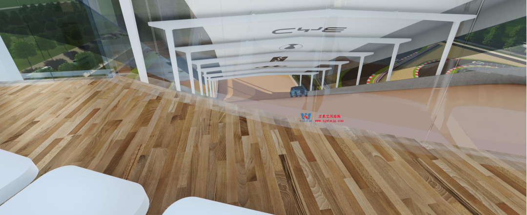 馭風逐沙，織就賽道美學——比亞迪紹興嵊州賽車場干拔沙坡觀景平臺鋼膜結構