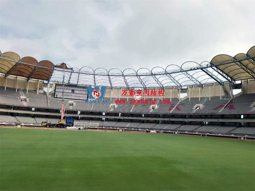非洲杯肯尼亞體育場PTFE鋼膜結(jié)構(gòu)屋面工程