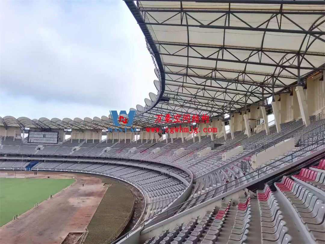 非洲杯肯尼亞體育場PTFE鋼膜結(jié)構(gòu)屋面工程