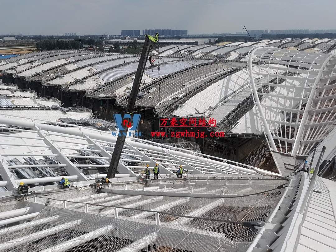 鄭州中原高鐵港數(shù)字展貿城鋼結構項目