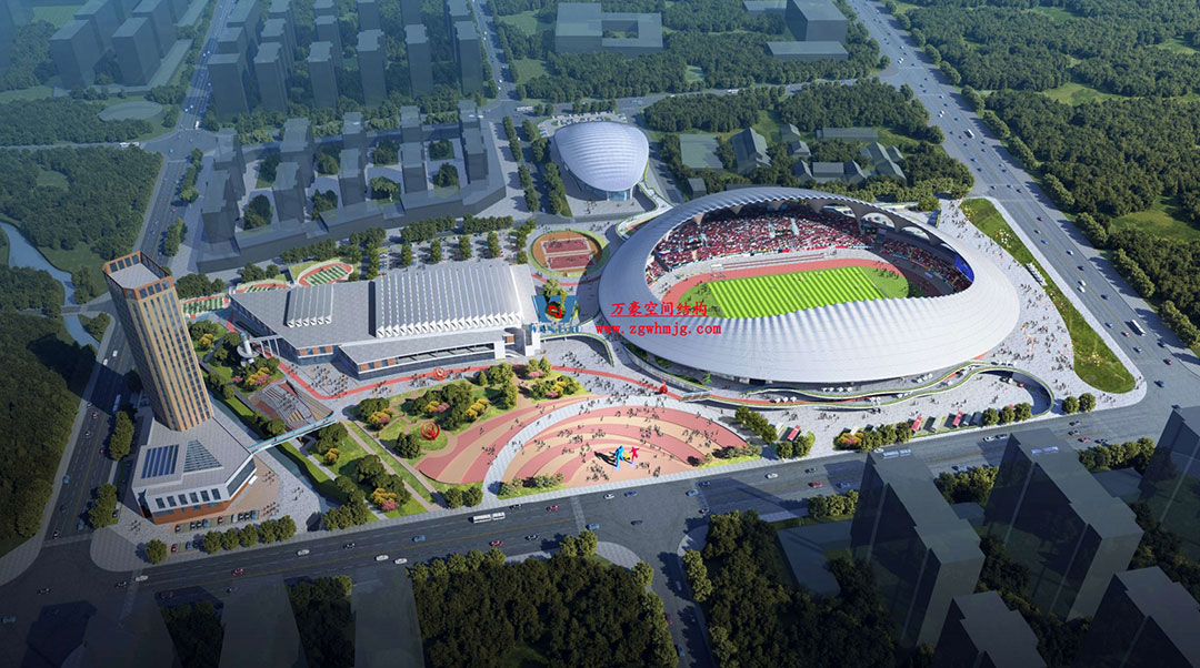 萬豪中標(biāo)-山東蓬萊PEFE膜結(jié)構(gòu)體育場