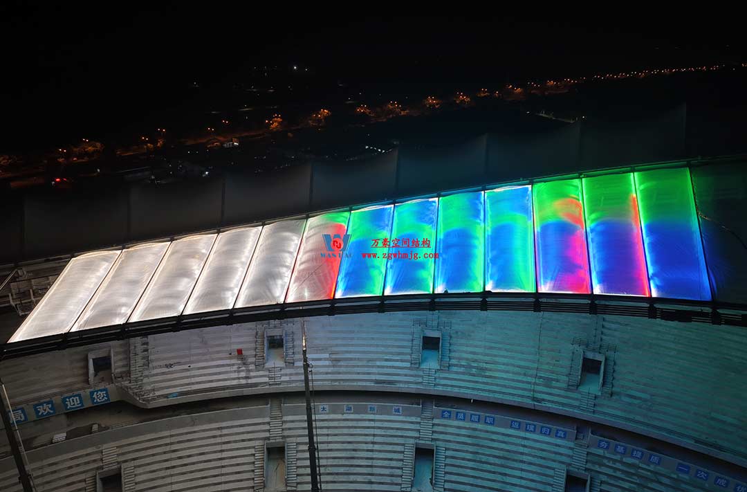 太湖之畔，華燈初上|無錫奧體中心施工加速