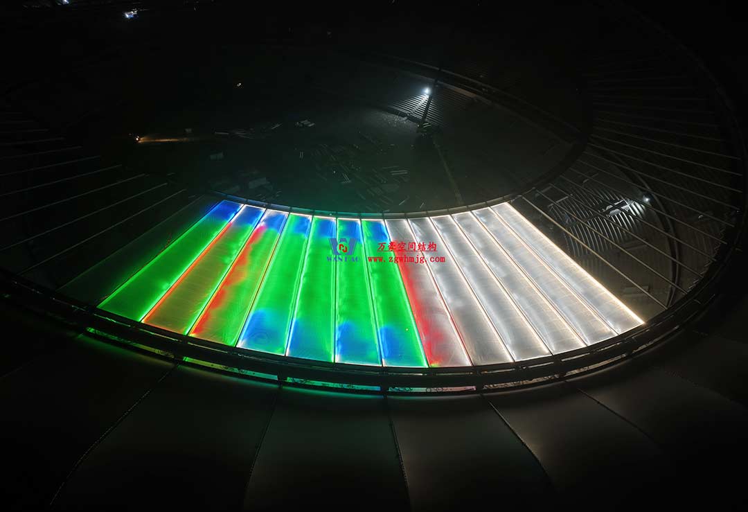 太湖之畔，華燈初上|無錫奧體中心施工加速