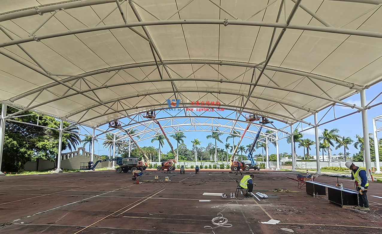 澳大利亞希望島網(wǎng)球中心PTFE膜屋面 澳大利亞希望島網(wǎng)球中心PTFE膜屋面