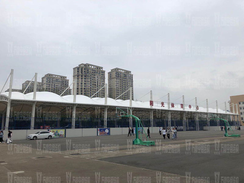 浙江紡織服裝職業(yè)技術(shù)學院東西校區(qū)運動場膜結(jié)構(gòu)項目竣工