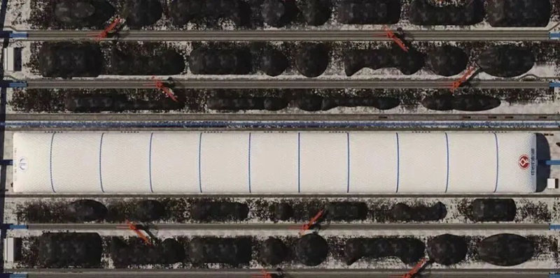 1130米，這個(gè)充氣膜有些長(zhǎng)