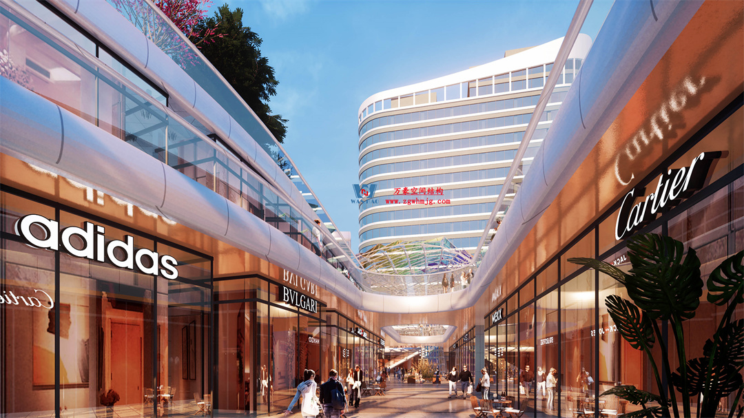 茂名總匯天街ETFE氣枕商業(yè)天幕，打造光影藝術(shù)“場景”