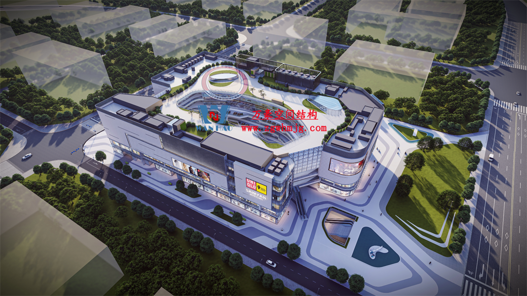 廣州從化鳳凰新天地商業(yè)街天幕項(xiàng)目：ETFE+PTFE膜結(jié)構(gòu)打造城市靈動