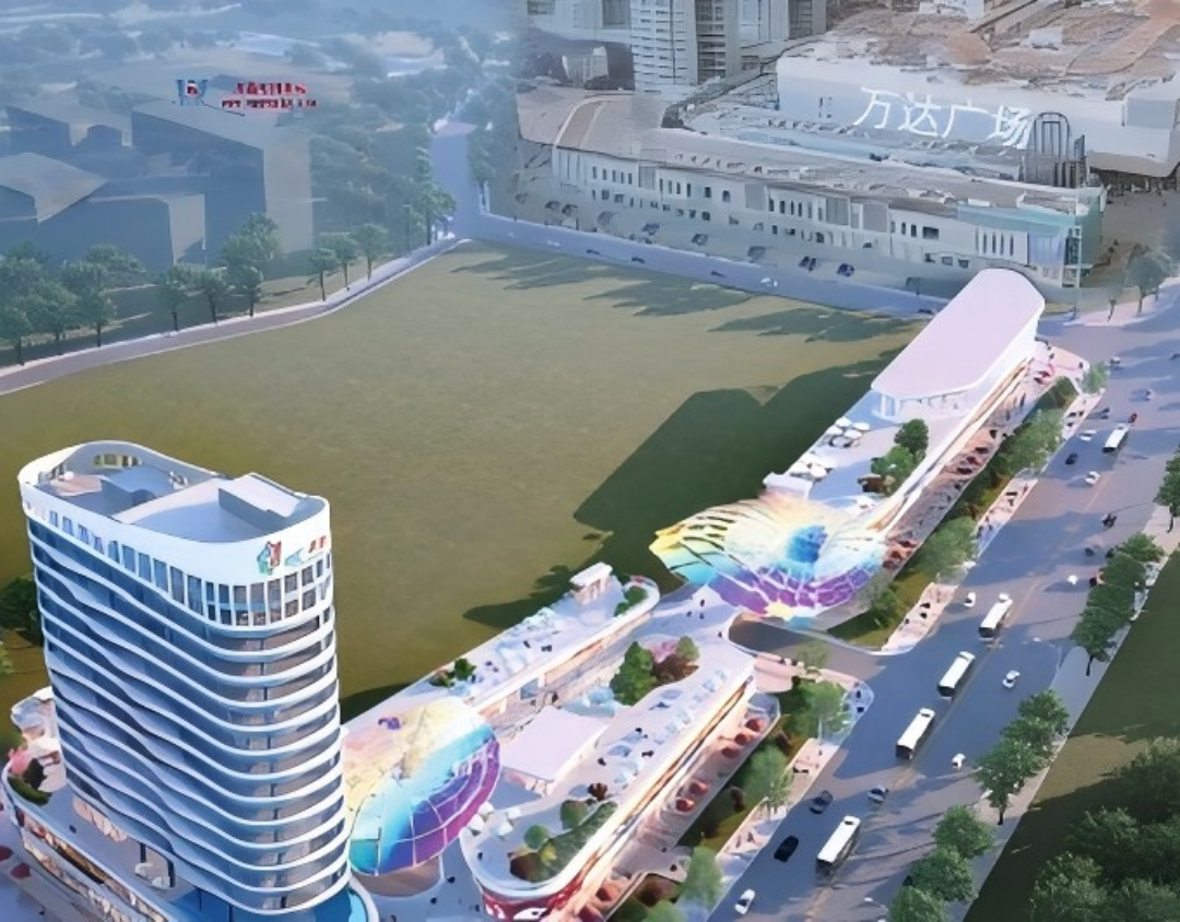 廣東茂名總匯ETFE氣枕商業(yè)天幕