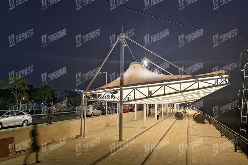 龍舟廣場水上比賽看臺膜結構項目 龍舟廣場水上比賽看臺膜結構項目